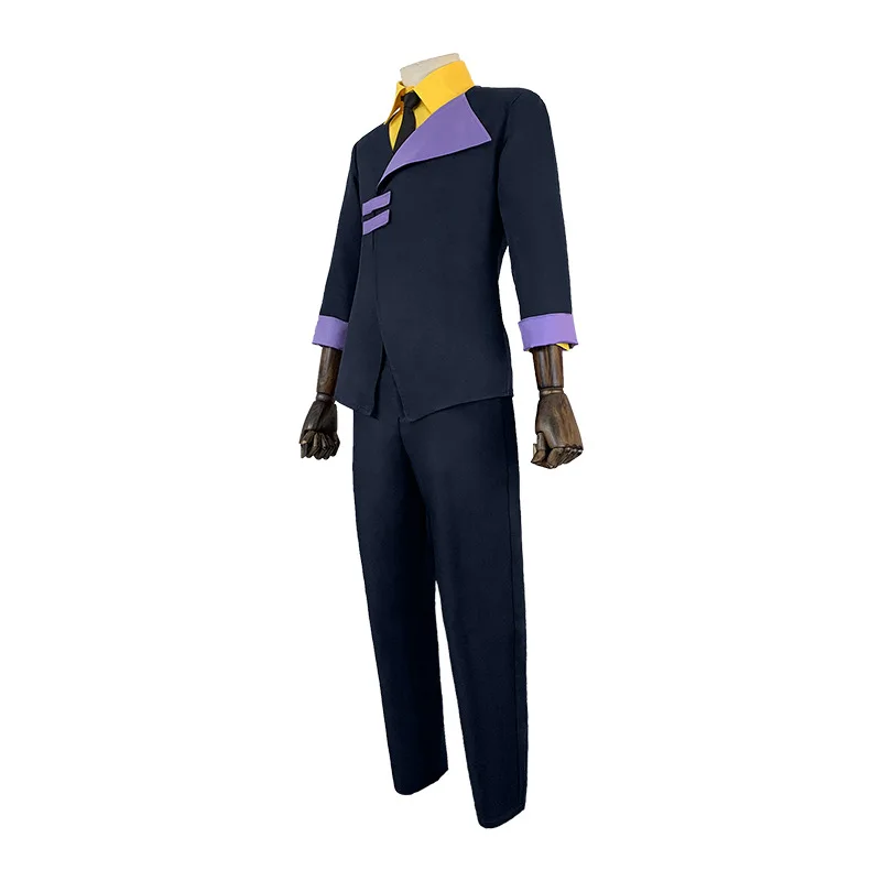 Spike Spiegel Cosplay Costumes Blue Uniform Anime Cowboy Bebop Role Play Suit For Men Halloween costume - Image 4