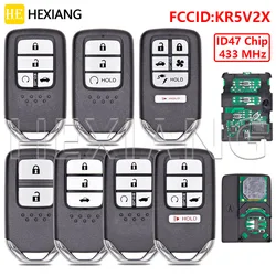 HE KR5V2X ID47 Chip 433MHz Proximity Car Remote Key For Honda City Civic Odyssey Clarity CRV Venzel EX-L HR-V Jazz Pilot XRV URV