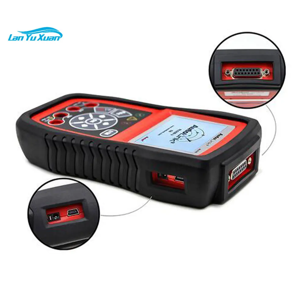 Autel Autolink AL539B OBD II & Car Diagnostic Scan Tool CAN Code Reader Most of  Brands 2017 Newest Version 12v Black& Red 9w