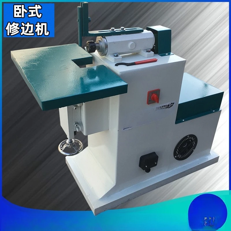 Horizontal grooving and trimming machine, tongue and groove chamfering machine