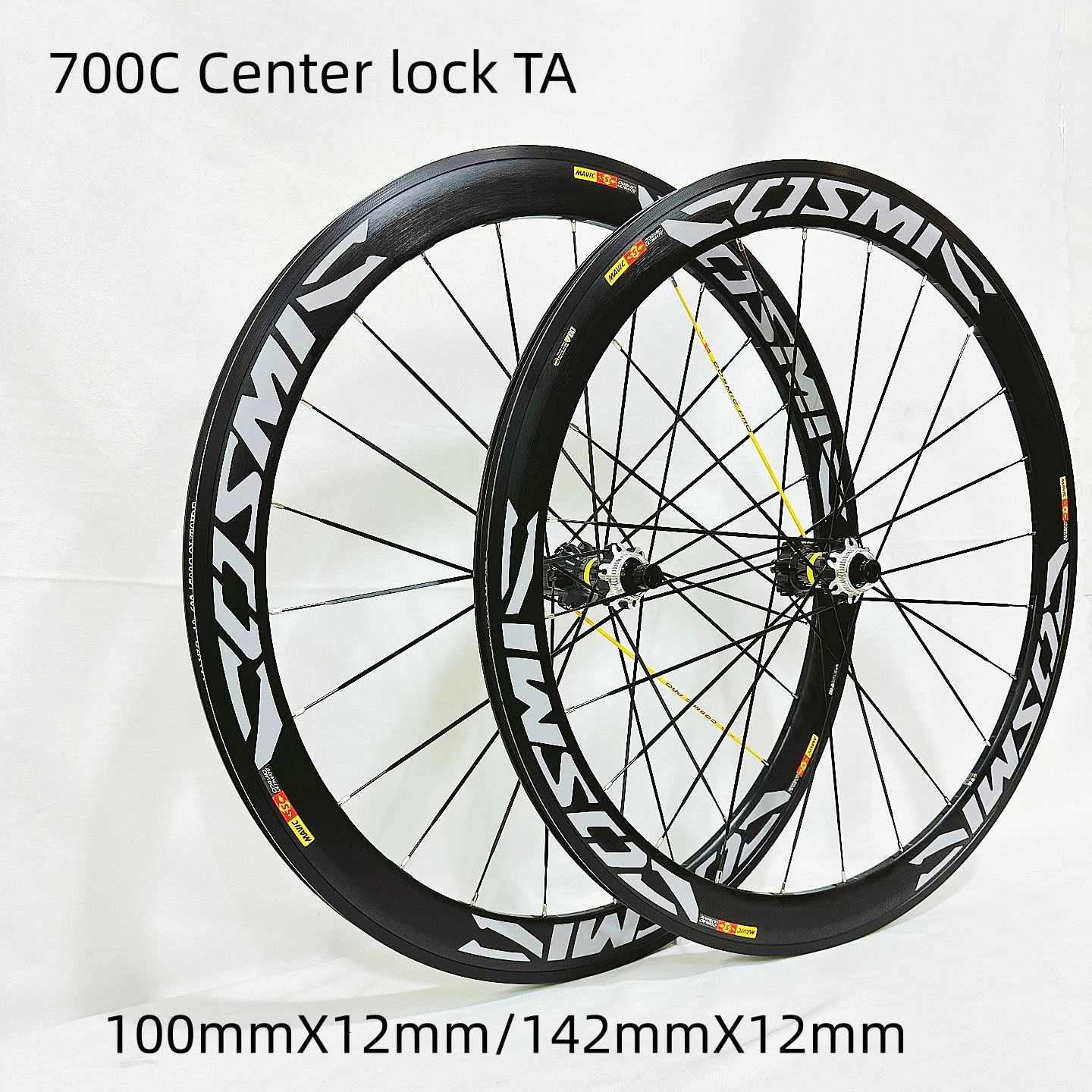 700C Road Bicycle Wheelset Center Lock TA Heelset Disc Brake 50mm Frame Height Cycling Equipment for Sports Fitness And Outdoor