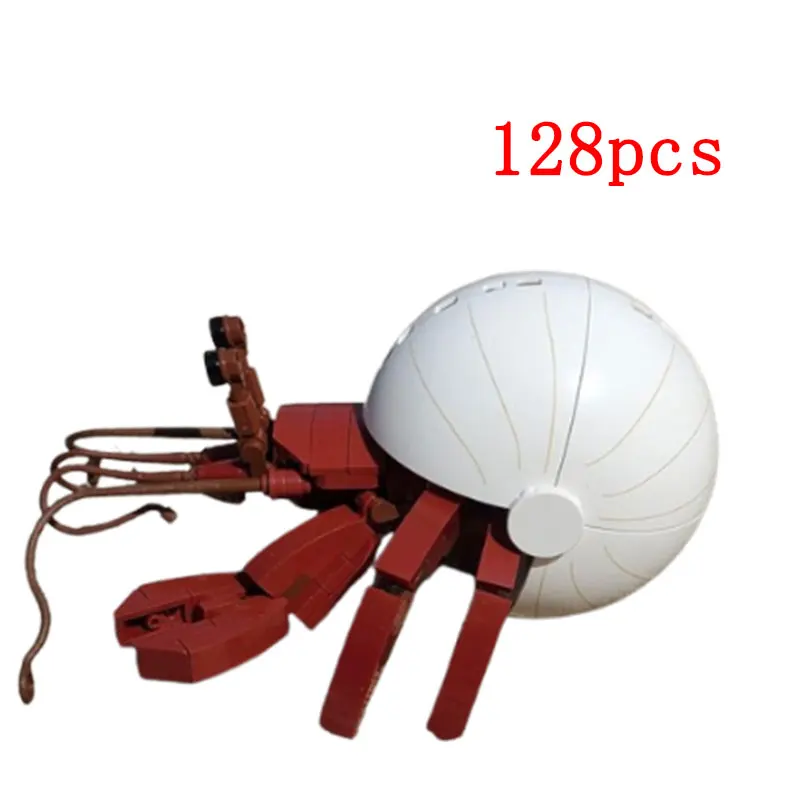 الناسك كراب الجسيمات الصغيرة الجمعية اللبنات نماذج للحيوانات الناسك كراب لتقوم بها بنفسك هدية لعبة 128 قطعة #3