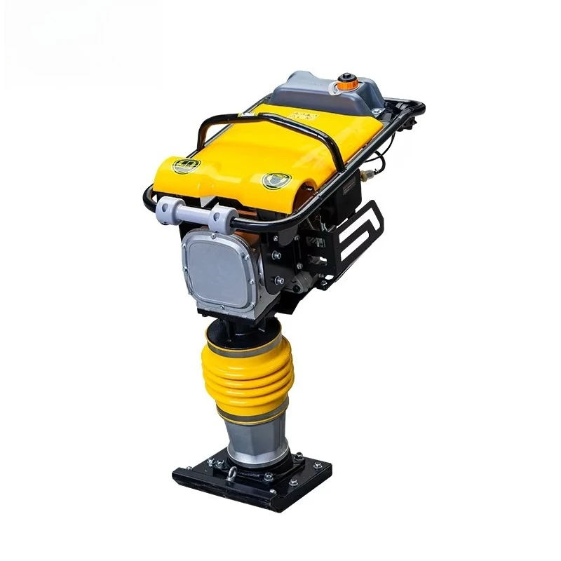 petrol Tamping Rammer / Vibration Rammer Compactor 5.5HP Motor Engine Parts Steel Construction