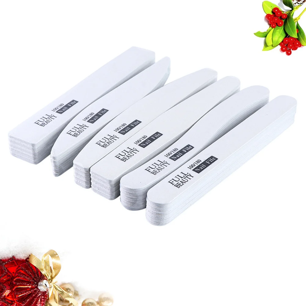 

30Pcs Professional Nail Files Double Sided Emery Boards for Manicure Nail Shaping Buffers Salon and Personal Use