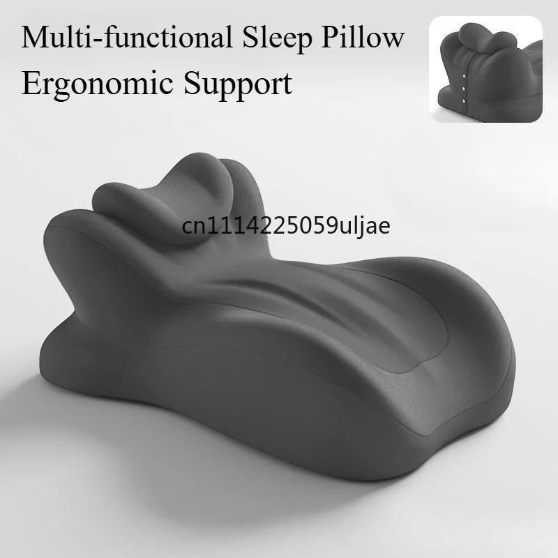 Multi-functional Memory Foam Pillow Ergonomic Support Wedge Shape Pillow Neck Leg Rest Reading Phone Use Pain Relief