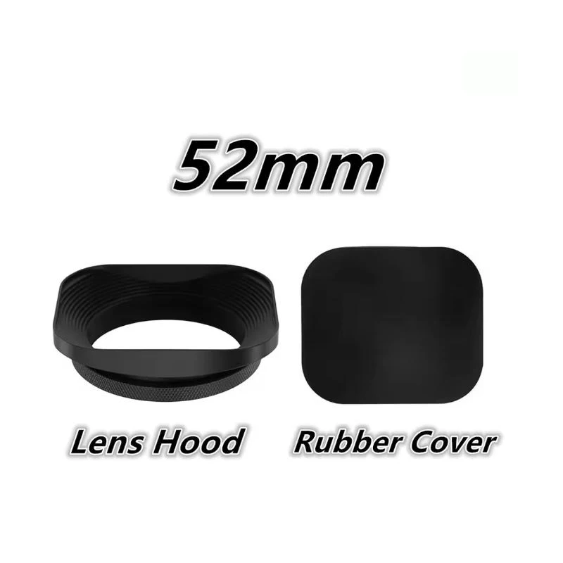 Osłona obiektywu kwadratowa 37mm 39mm 40.5mm 43mm 46mm 49mm 52mm do Canon Nikon Fujifilm Leica Panasonic — zdjęcie produktu 7