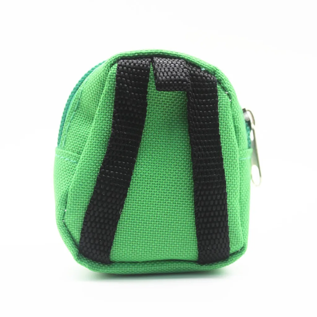 Mini Backpack Coin Purse Wear-Resistant Double Zipper Keychain Backpack Keychain Ornament Lightweight Small Storage Pendant view 4