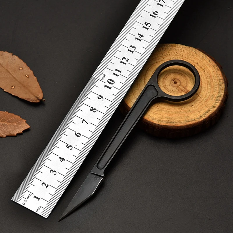 กลางแจ้งมินิคอกมีด K พวงกุญแจยุทธวิธี Survival Pokcet มีด Camping Rescue เครื่องมือ