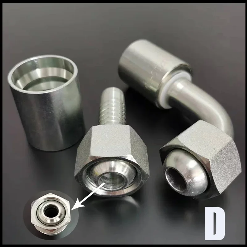 MeaccelercelerM10-M42 de joint hydraulique de tuyau à haute pression au tuyau 6mm-25mm, raccord de tube barbelé, raccord de gaine de compression de