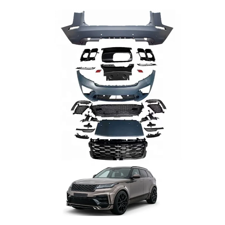 

High-quality goodsCar Accessories Body Kit Conversion Front Rear Bumper Kits Velar Upgrade SVRBodyKits for Range Rover 2017-2021