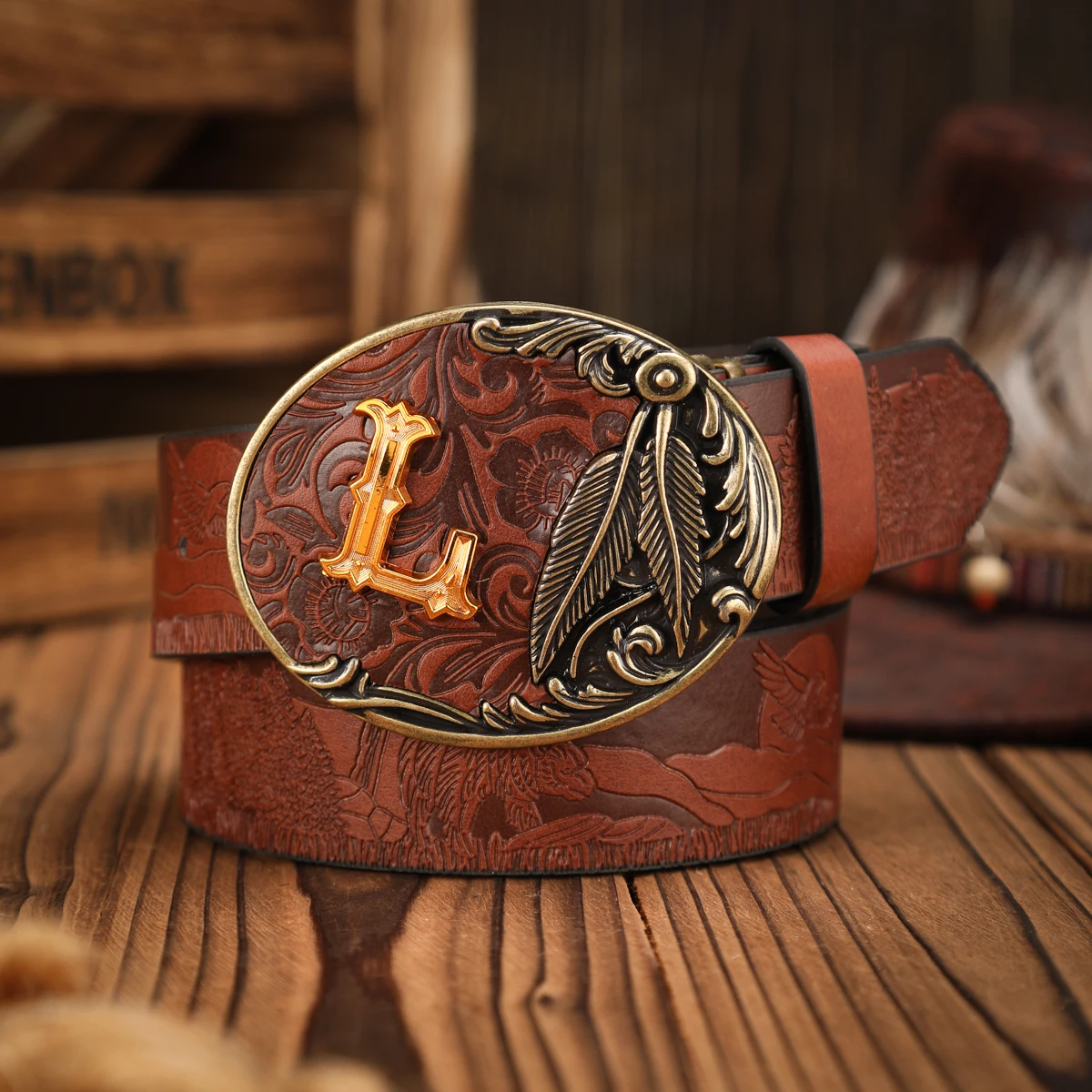 Ein lässiger, individueller und retroartiger Gürtel, ein Kleidungsaccessoire im Western-Stil, Metallschnalle, PU-Gürtel, geeignet für sowohl Männer als auch Frauen – Detail 16