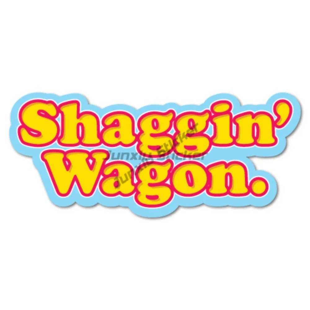 

Shagin Wagon Sticker Decal Funny Vinyl Car Bumper Window Motorcycle Bumper Car Decal Cover Scratches Decoration