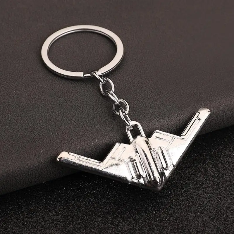 Airplane Key Chain Pendant Creative 3D Model Keyfob Keyring Friendship Gifts For Backpack Aviation Enthusiast Pilot