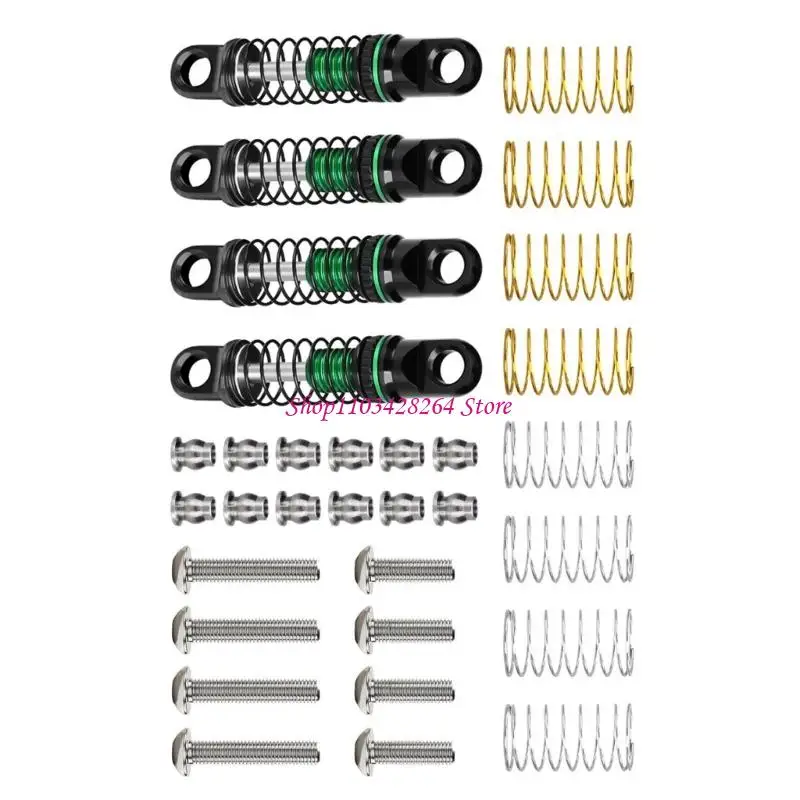 High Performances Metal Shock Absorbers with Tunable Damping Accuracy Tuned Suspension System set for 1/30 SCX30