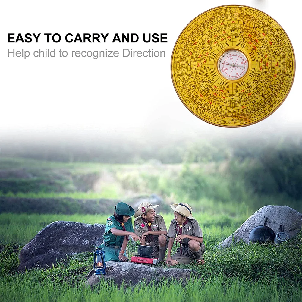 

2pcs Geological Compass High-Grade Material Simple Design Durable Non-Fade Science Teaching Tool For Education Experiment