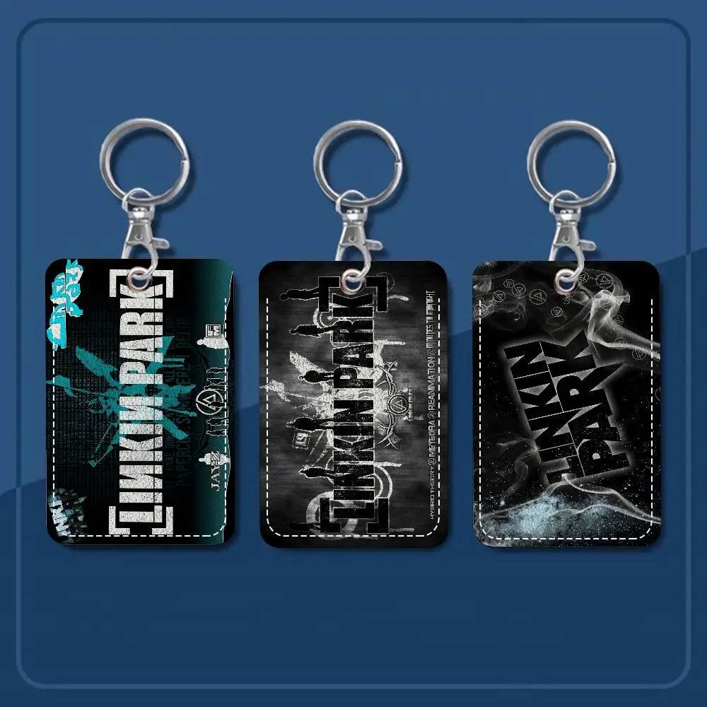 Rock Band L-Linkin Park Cute Cartoon Inteated Elevator Card Acc Control Card Keychain Protective Cover Gift Keychain