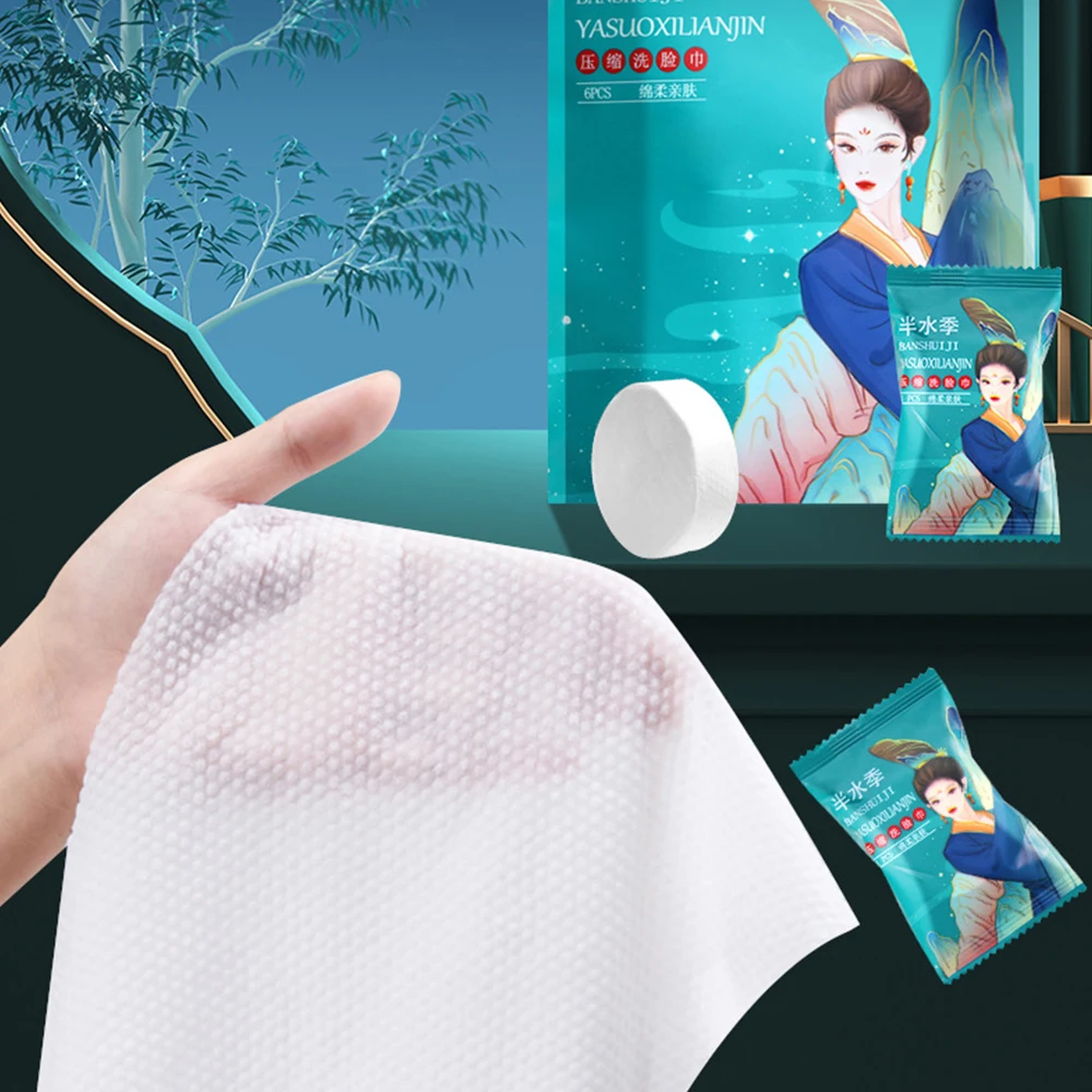 New Pure Cotton Compressed Towels Non-woven Thickened Enlarged Face Towel Washable Multipurpose Traveling Wet Tissues Hotel