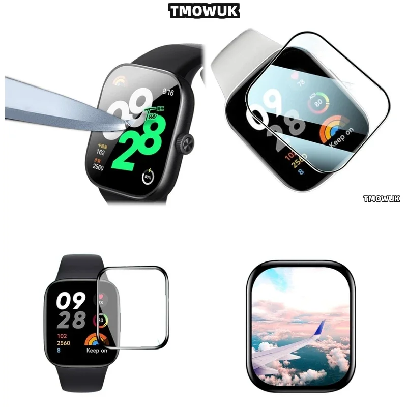 

For Xiaomi Redmi Watch 2 3 4 5 Lite Active, Perfect Fit PMMA, Oleophobic Coating