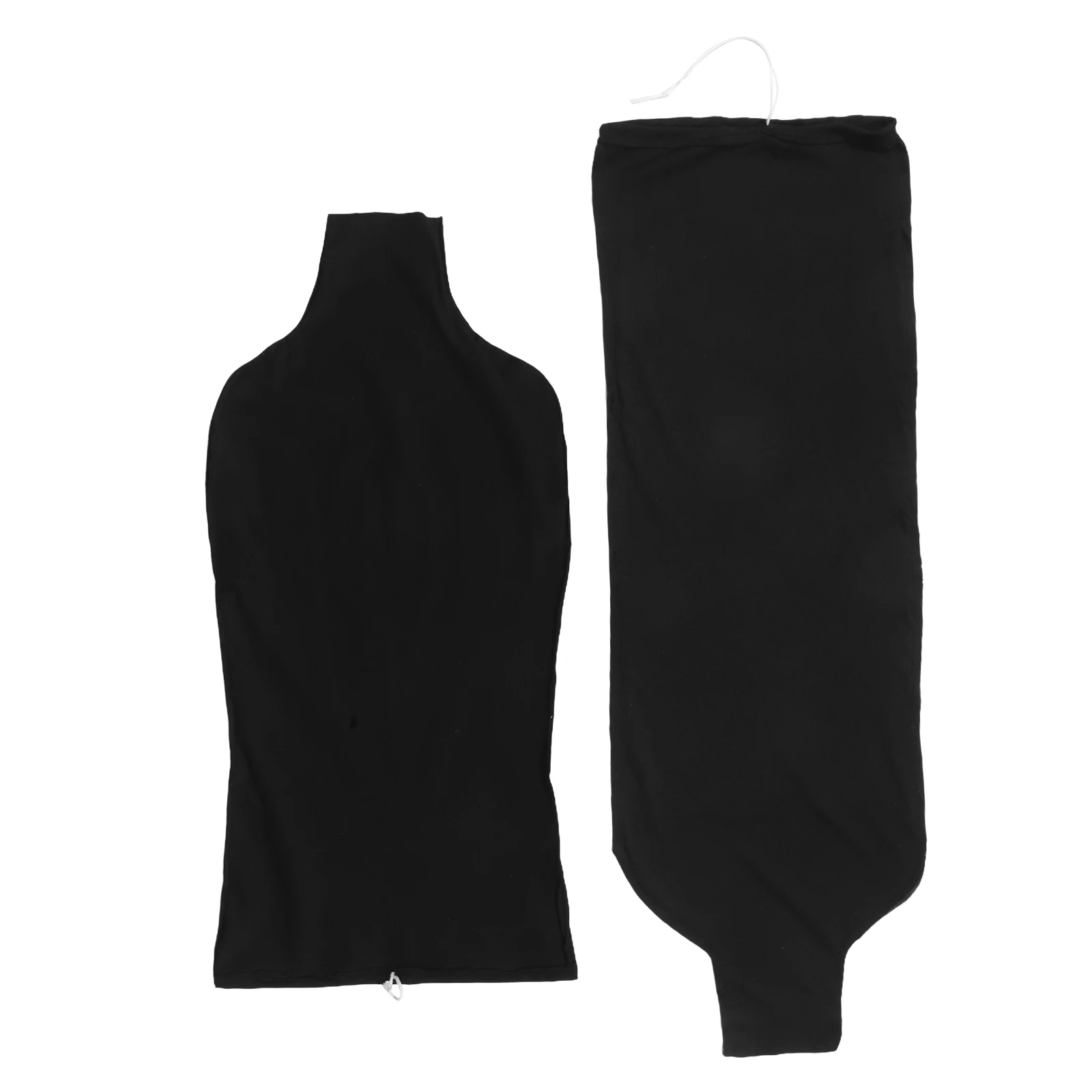 

2Pc Fabric Mannequin Covers Black White Replacement Clothing Store Half Body Dummy Model Display Dress Form Slipcover