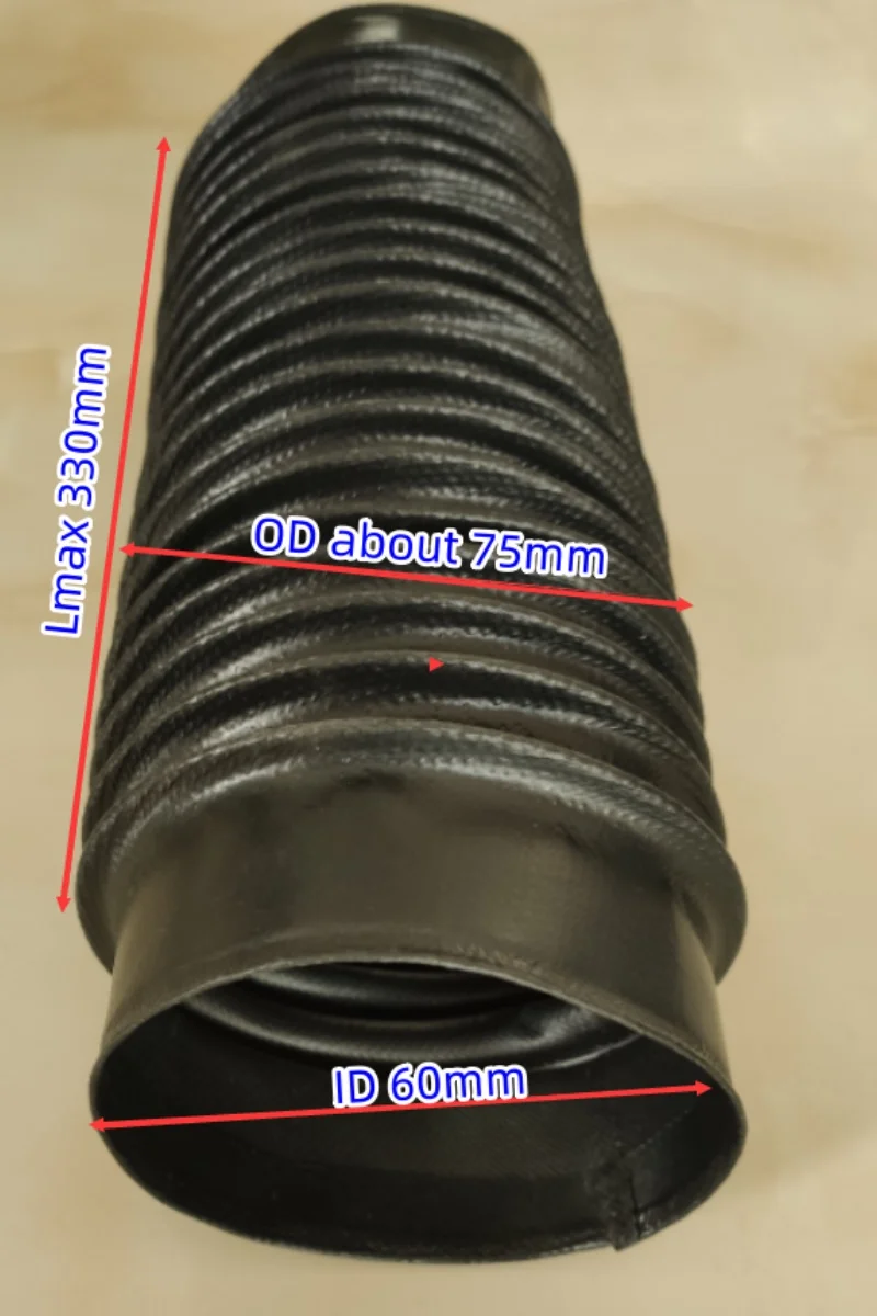 Tri-proof nylon cloth cylinder, inside diameter 60mm x Lmax 330mm