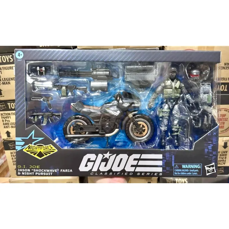 

Новый оригинальный Hasbro G.I. Серия Joe Classified # 127, модель фигурки Night Force Jason Shockwave Faria и Night Pursuit Cycle