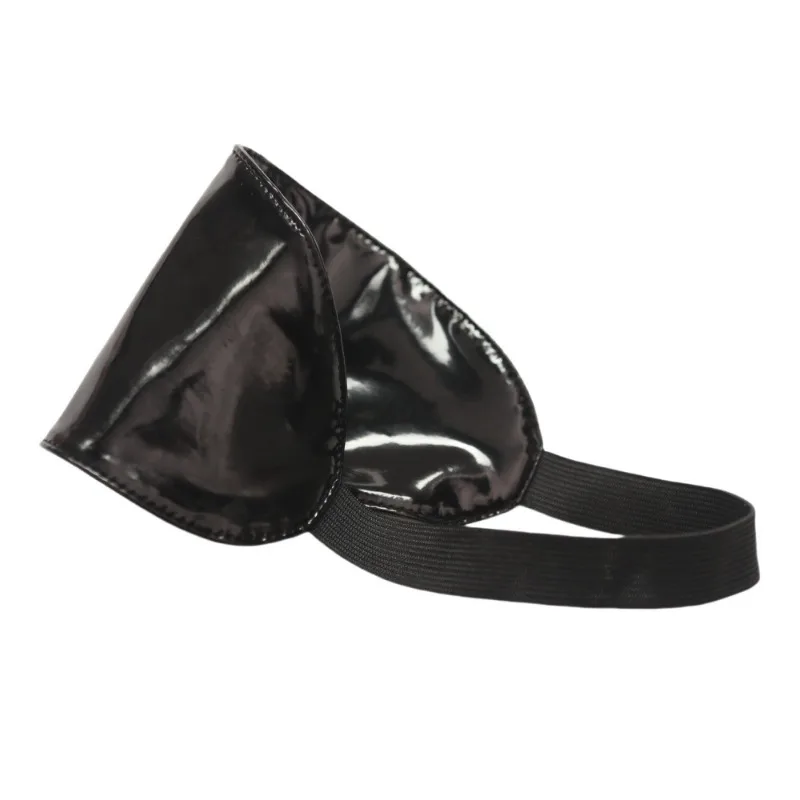 Maschera per Occhi in Pelle con Specchio Bifacciale, Design Liscio, Accessorio Moda per Outfit, Oggetto Decorativo Intimo per Feste e Cosplay