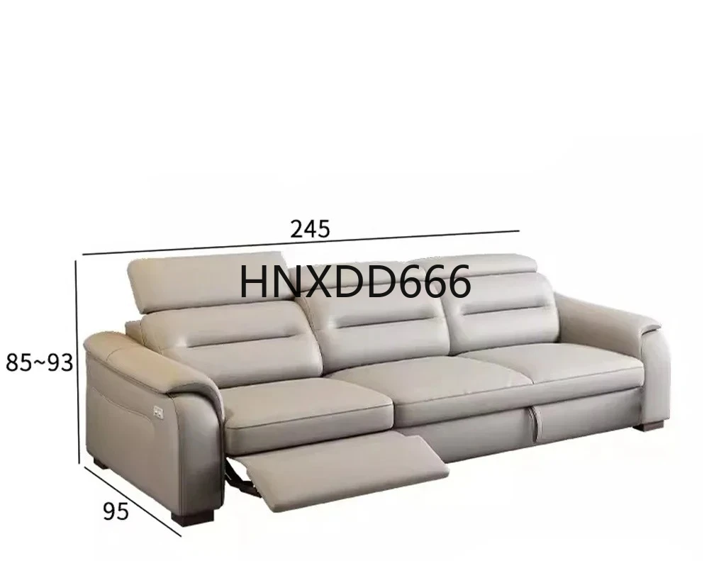 

Multifunctional Convertible Sofa Bed With Eletric Recliner, Folding Sofa Cama With Power Reclining Seats & Storage Box