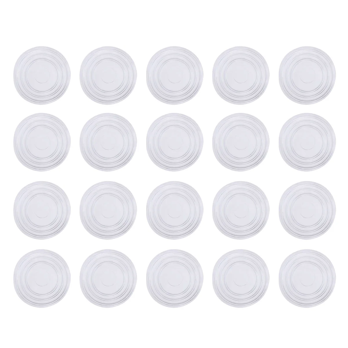 

18 pcs Glass Table Pads Furniture Bumpers Round Anti Skid Floor Protectors Wall Mat Cabinet Door Cushion Soft Close Non