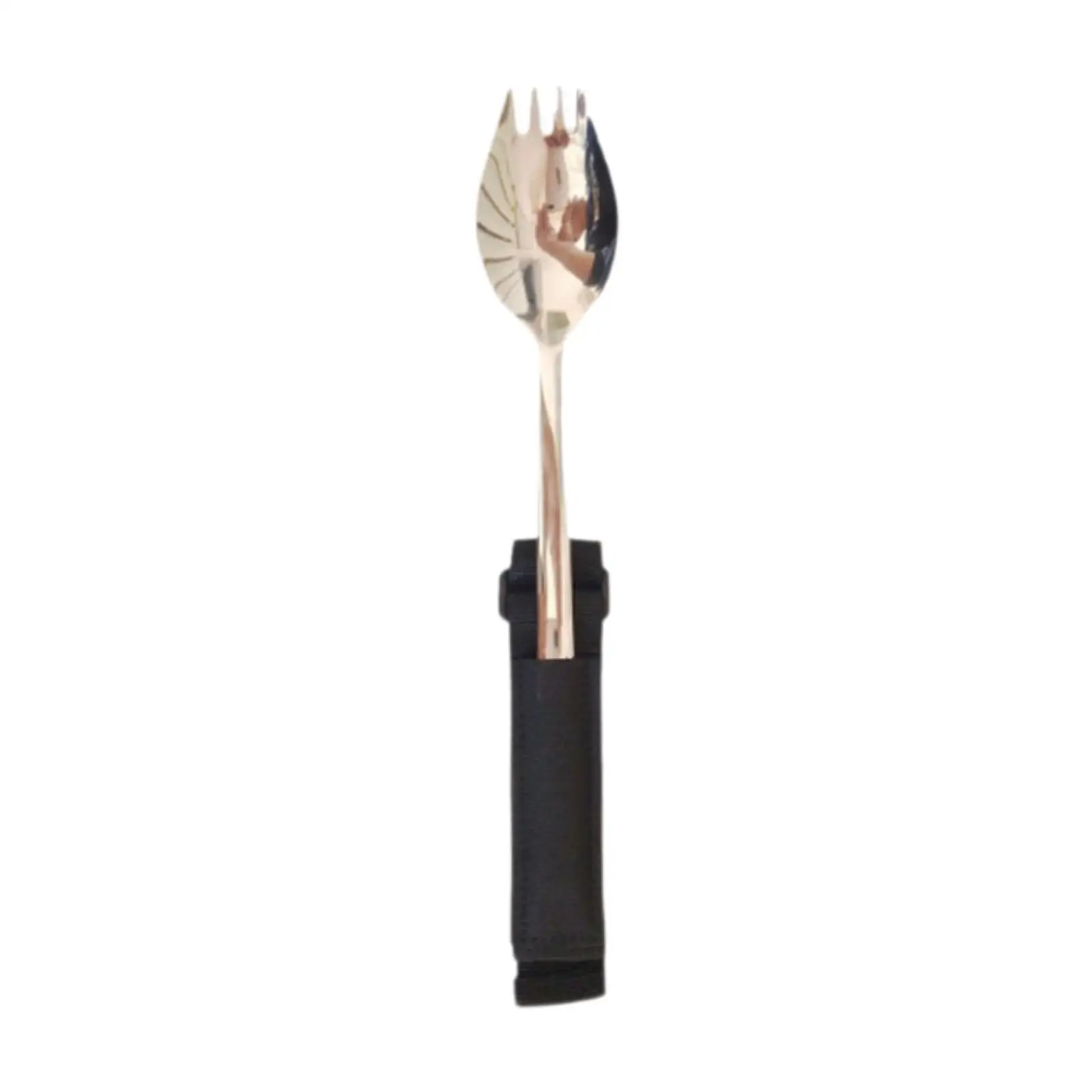 Adaptive Spork Utensil with Cuff Utensil Holder Strap Portable for Elderly