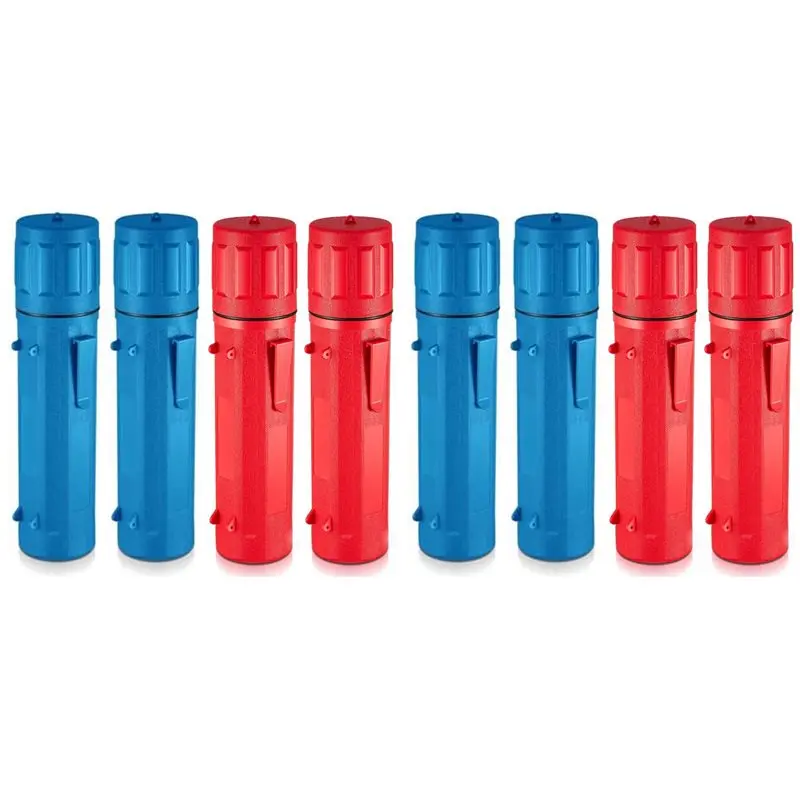 

【FLASH-SALE!】8 Pcs Electrode Rod Storage Tube 14 Inch Welding Rod Storage Airproof Welding Rod Container Waterproof Red & Blue