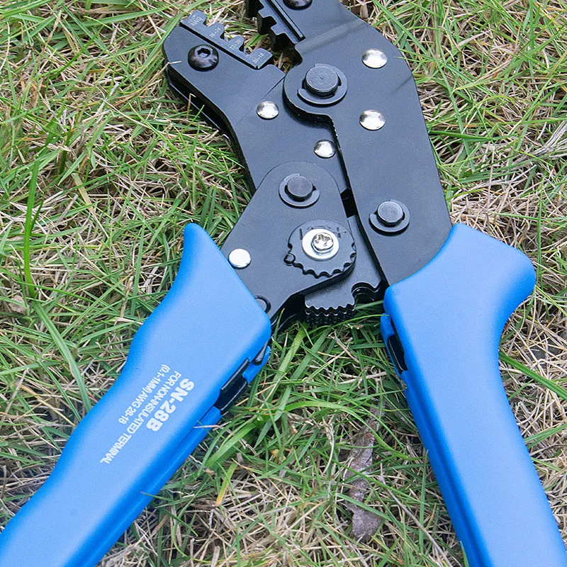 Terminals Wire Crimping Pliers Combination Cut Pliers 2.54/2.8/3.0/3.96/4.8 Spring Terminal SN28B Ratchet Crimping Plier Termina