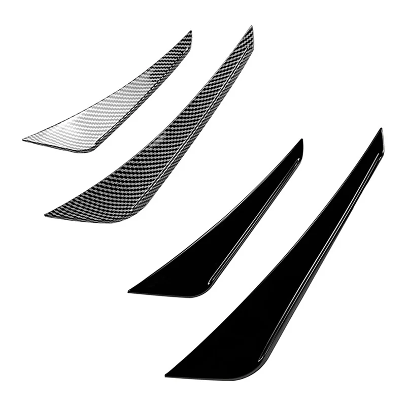 Parachoques delantero de coche, alerón divisor lateral exterior, embellecedor Canard para BMW 1 Series F20 F21 M Sport 2015-2019, fibra de carbono-T61C