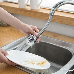 Kitchen faucet splash head pressurization shower stainless steel extension nozzle water saving universal rotary bubbler