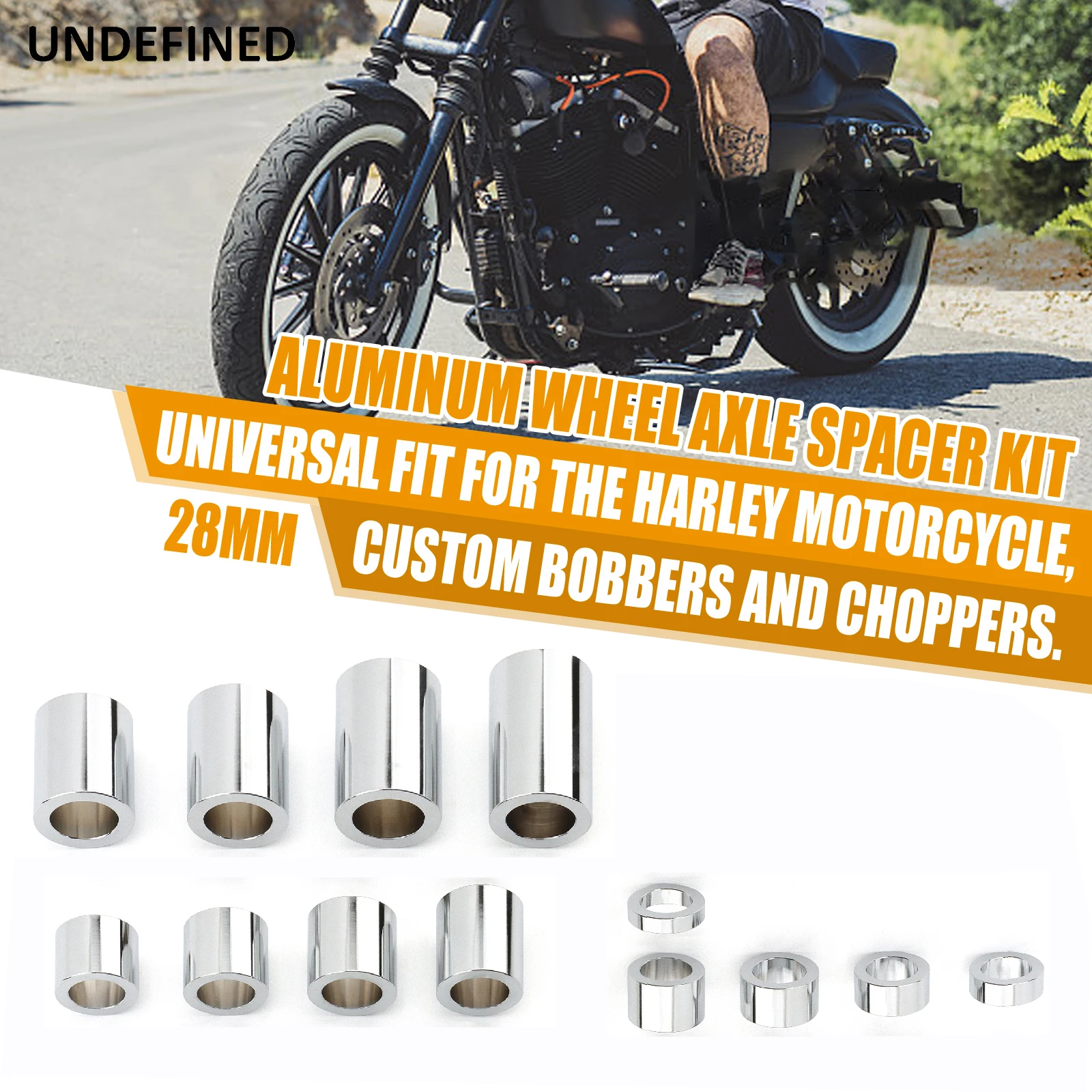 Universal Motorcycle Accessories Wheel Axle Spacers Kit 3/4