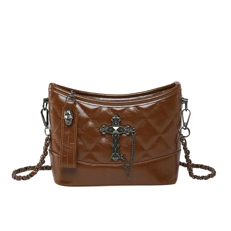 

2025 New Women's Versatile Single - Shoulder and Cross - Body Bag with High - End Diamond Pattern