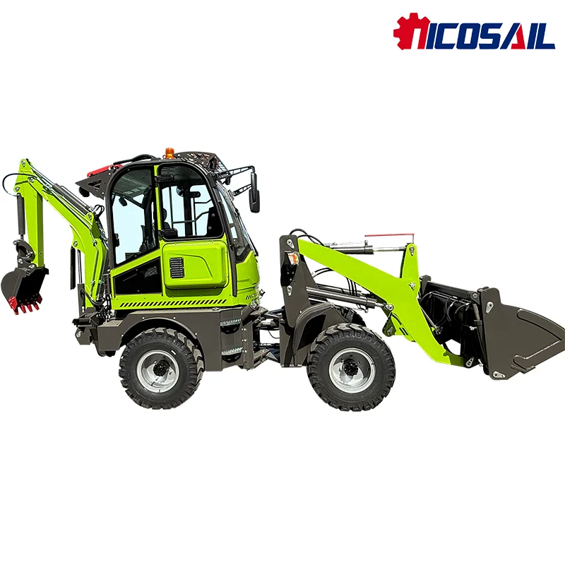 

Экскаватор-погрузчик с осями Isuzu, шины 20.5/70-16 для строительных и сельскохозяйственных работ на любой местности