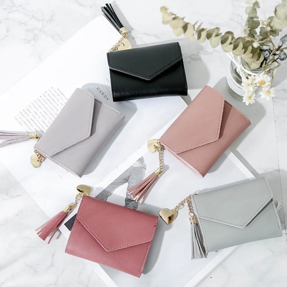 Women's Fashion PU Wallet, Cute Small Coin Purse with Trend Pendant Decor Design, For Daily Casual Card Cash Coin Storage Use