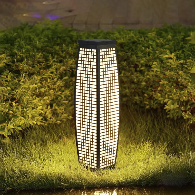 LED waterproof garden light grass modern column light park green