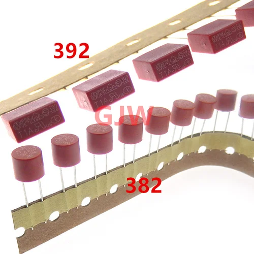 20 piezas 392 382 T500mA 0.5A T1A T2A T3.15A T4A T5A T6.3A T8A T10A 250V fusible redondo cuadrado LCD TV placa de alimentación fusible de soplado lento 1A 2A