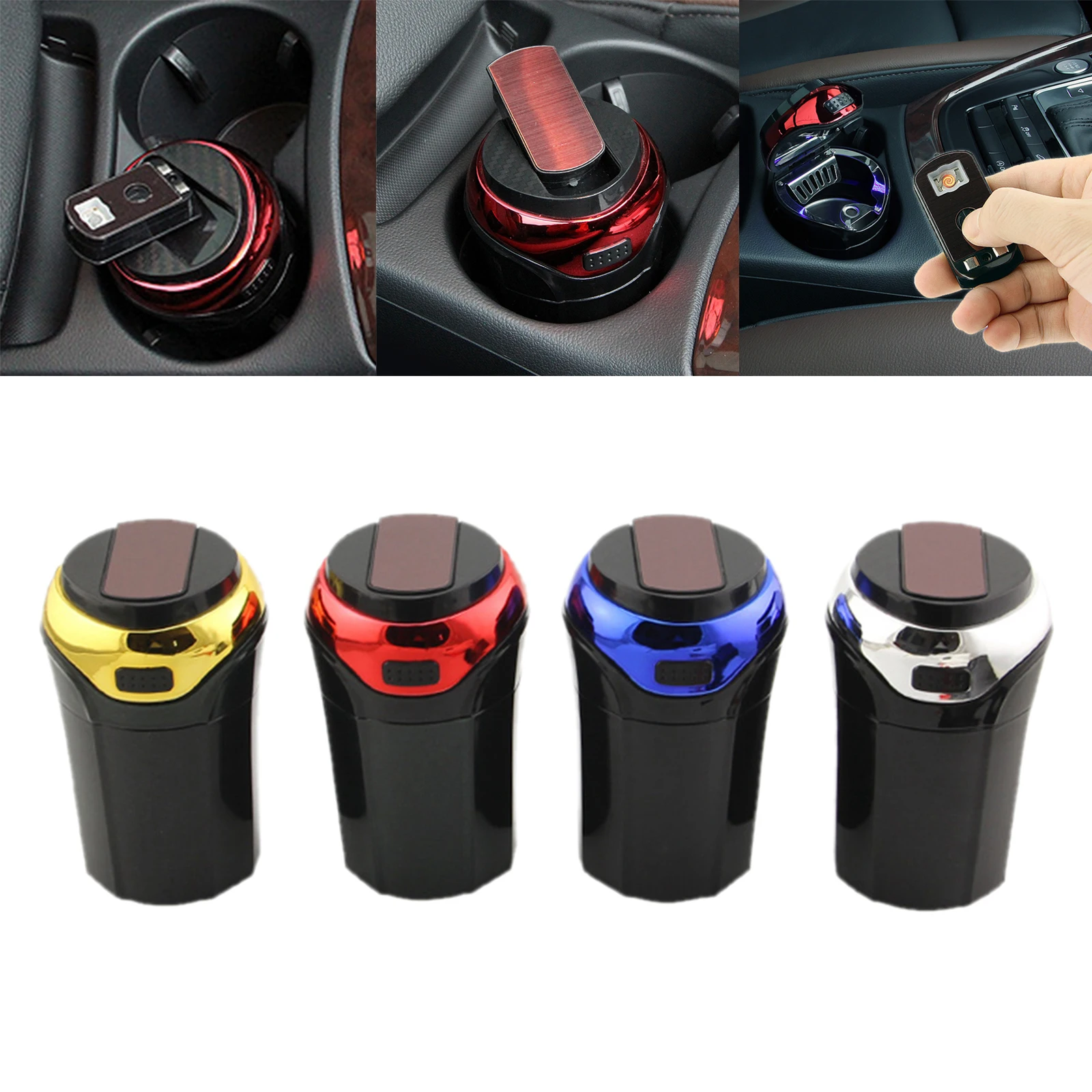 Car , Easy  Detachable Car  with Lid and Removable Lighter  Car Cup Holder