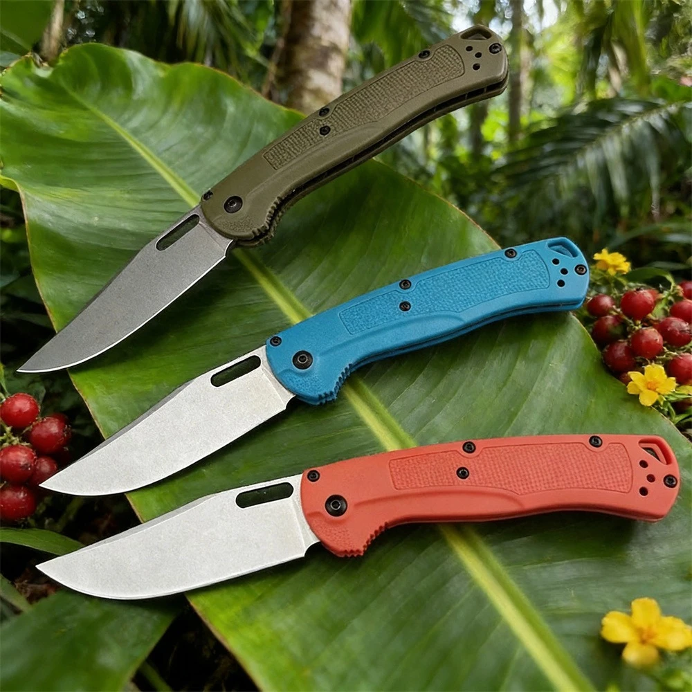 

Durable BM 15535 EDC Folding Pocket Knife CPM-154 Steel Blade Nylon Fiberglass Handle Outdoor Hiking Camping Fishing Tool