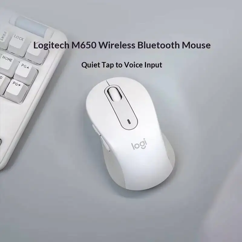 Logitech M650/M650L Wireless Mouse - Recycled Plastic Build, Advanced Optical Sensor, Ergonomic Contour, 24-Month Battery