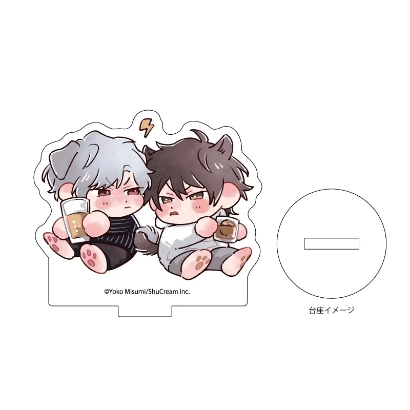 Sit, Good Boy 10CM Acrylic Stand figure Stand Plate Cosplay Prop Decor Cartoons present Friend Festivals Gifts Keychain