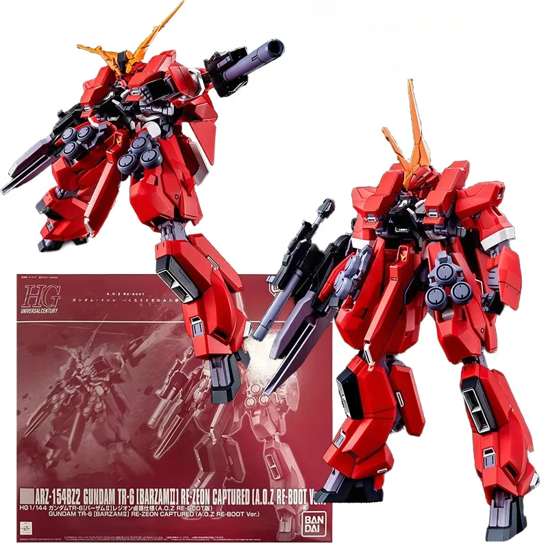 Bandai Pb Hg 1/144 Gundam Tr-6 Barzam II Re-Zeon Captured A.o.z Re-Boot Ver. Original Action Figure Model Toy Gift Collection