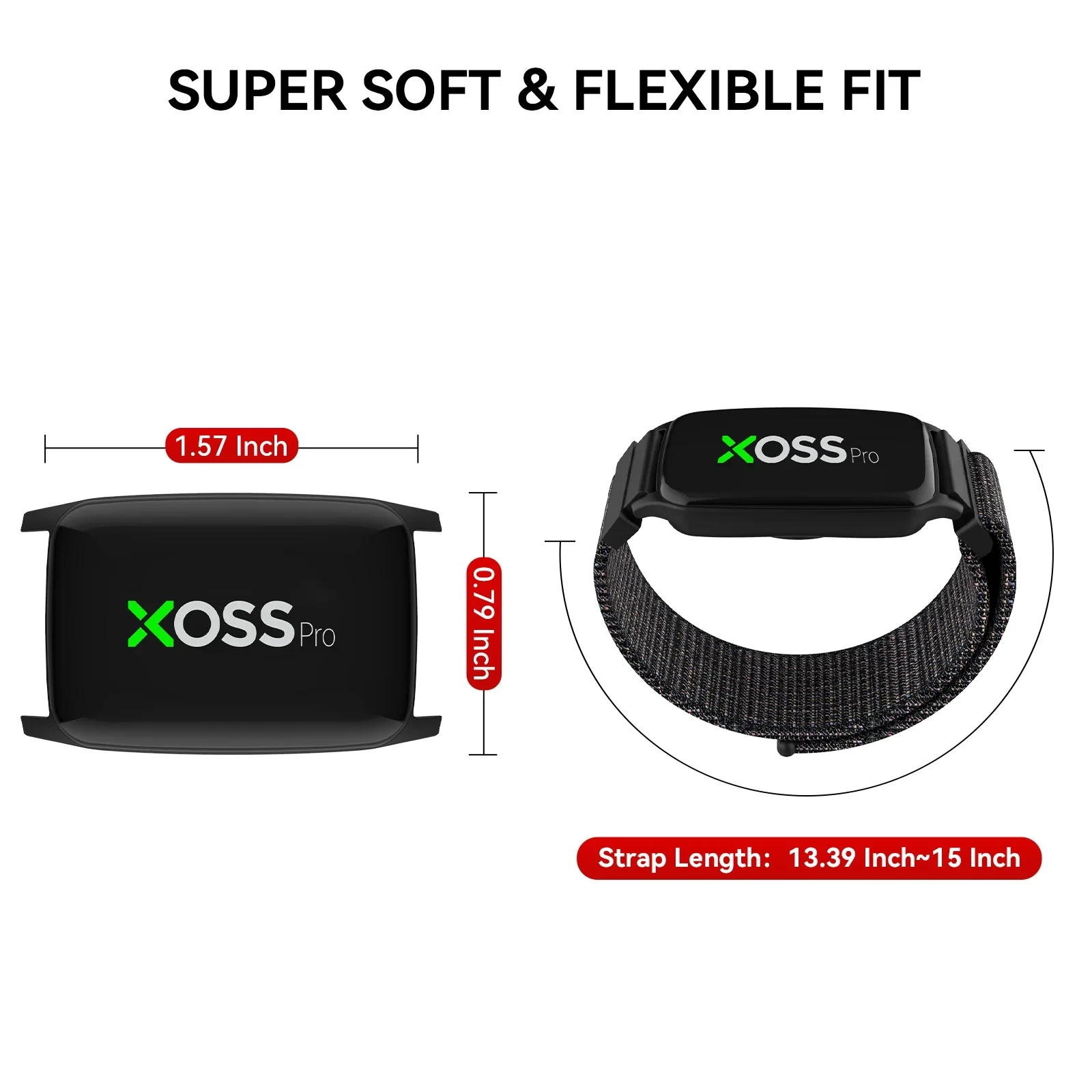 Immagine 7: XOSS IPX8 Beat Band Pro Cardiofrequenzimetro Bracciale da polso ANT + BBP Swim Run Train Fitness Calorie Ossimetria Passo per braccio