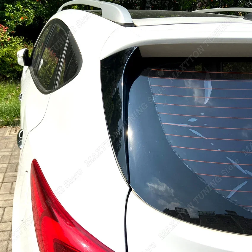 For Hyundai iX35 2017-2021 2022 2Pcs Car Rear Window Side Spoiler Wing Canard Splitter Trim Body Kit Accessories Gloss Black ABS
