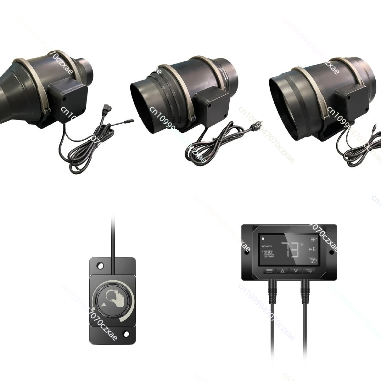 

AC100-240V Diagonal Flow Duct Fan Strong Wind Exhaust Fan