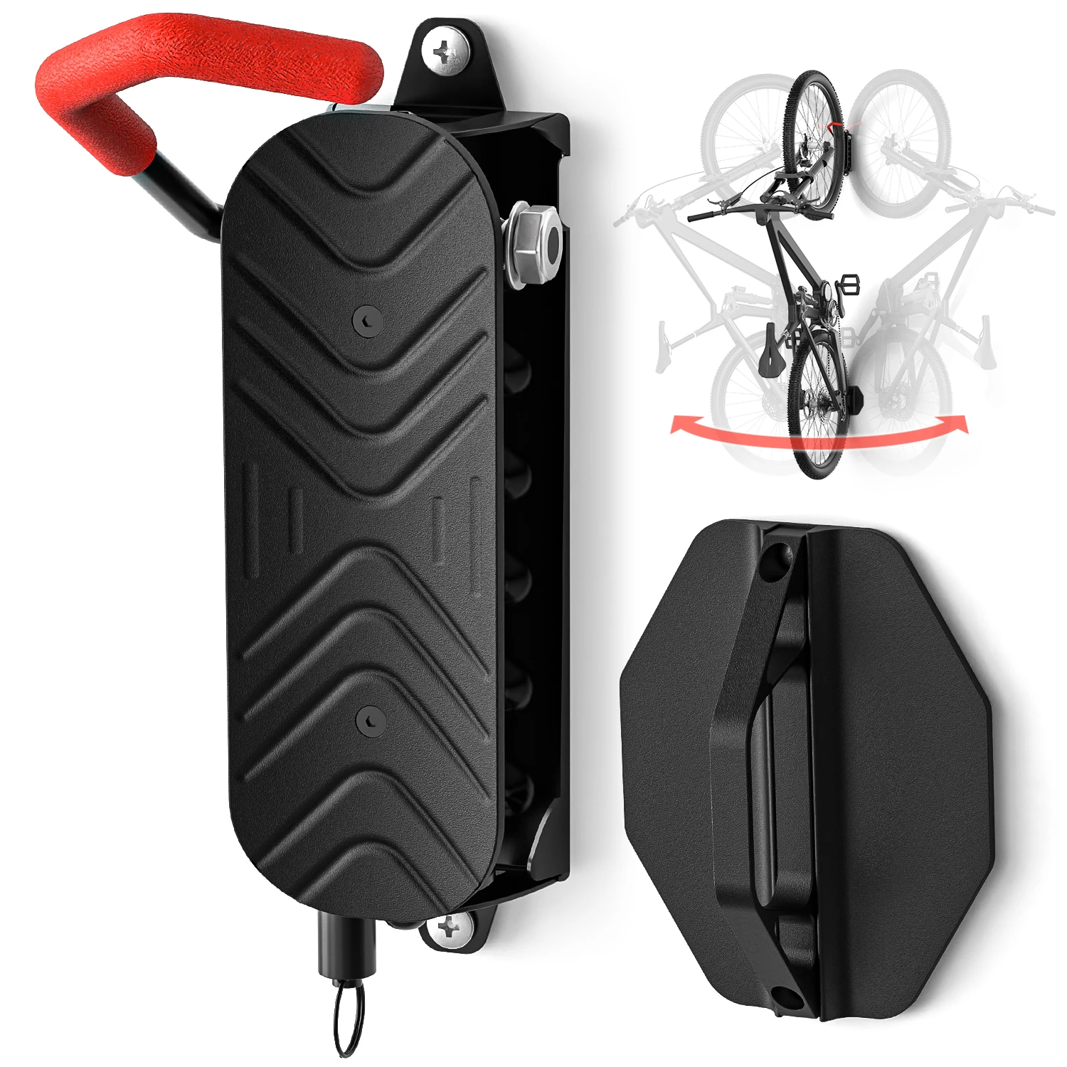 1PC Fietswandsteun Stand Mount Hanger Fietsparkeerrek Racefietshouder MTB Fietsen Roterende gesp Garageaccessoires - afbeelding 2