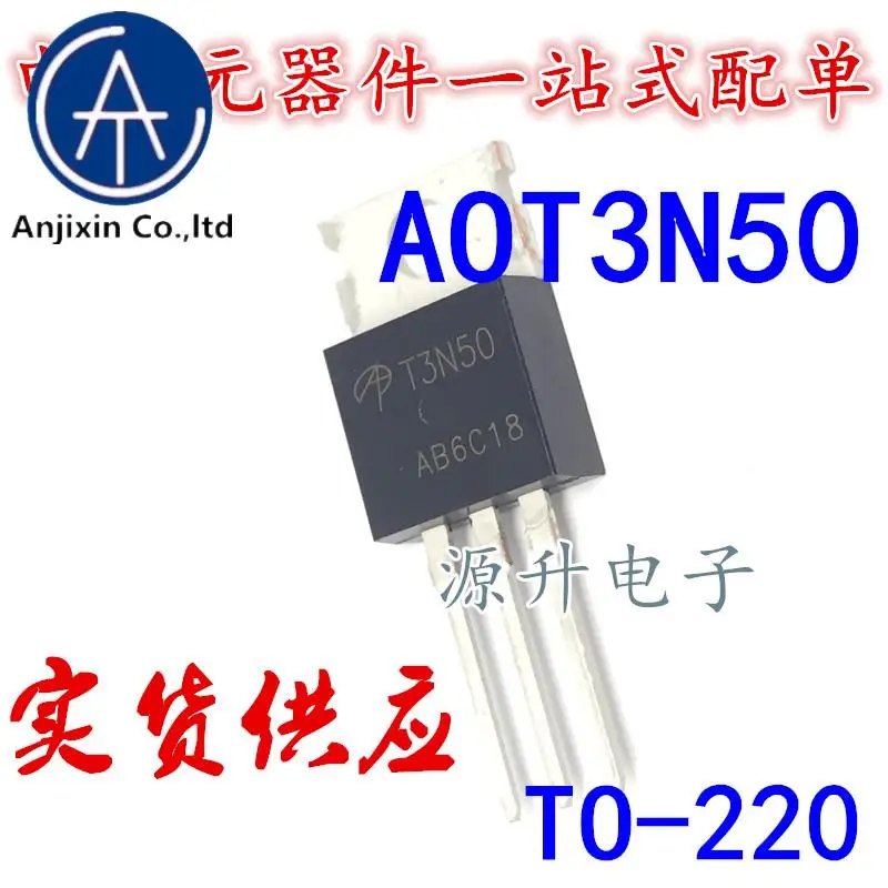 20PCS 100% orginal new AOT3N50 silk screen T3N50 field effect MOS tube TO-220