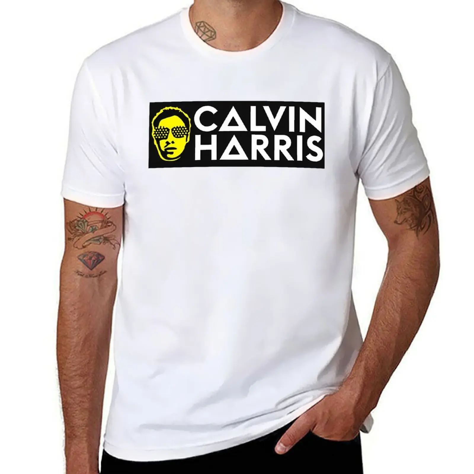 

Calvin One Kiss - Calvin Tour T-Shirt t shirts for man pack white man t shirts high quality luxury brand T-Shirt
